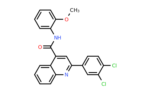 CAS 332175-86-7 | 2-(3,4-Dichlorophenyl)-N-(2-methoxyphenyl)quinoline-4-carboxamide