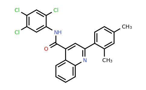 CAS 332176-22-4 | 2-(2,4-Dimethylphenyl)-N-(2,4,5-trichlorophenyl)quinoline-4-carboxamide