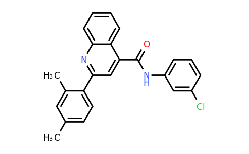CAS 332176-31-5 | N-(3-Chlorophenyl)-2-(2,4-dimethylphenyl)quinoline-4-carboxamide