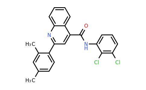 CAS 332176-35-9 | N-(2,3-Dichlorophenyl)-2-(2,4-dimethylphenyl)quinoline-4-carboxamide