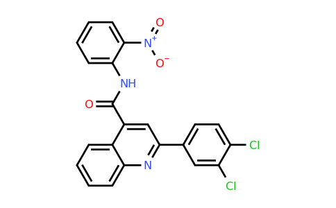 CAS 332176-52-0 | 2-(3,4-Dichlorophenyl)-N-(2-nitrophenyl)quinoline-4-carboxamide