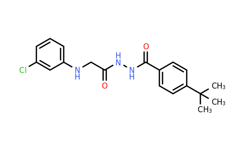 CAS 332358-37-9 | 4-(tert-Butyl)-N'-(2-((3-chlorophenyl)amino)acetyl)benzohydrazide