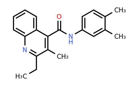 CAS 332358-68-6 | N-(3,4-Dimethylphenyl)-2-ethyl-3-methylquinoline-4-carboxamide