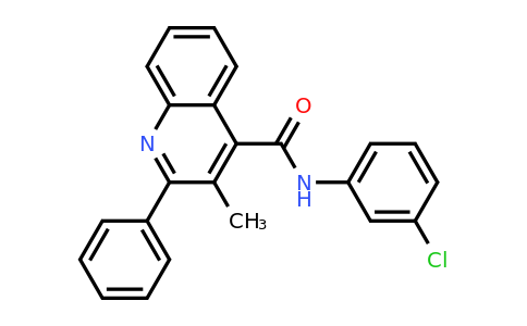 CAS 332372-27-7 | N-(3-Chlorophenyl)-3-methyl-2-phenylquinoline-4-carboxamide