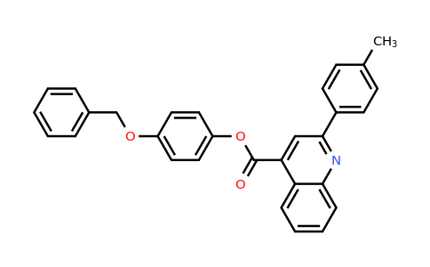 CAS 332381-21-2 | 4-(Benzyloxy)phenyl 2-(p-tolyl)quinoline-4-carboxylate