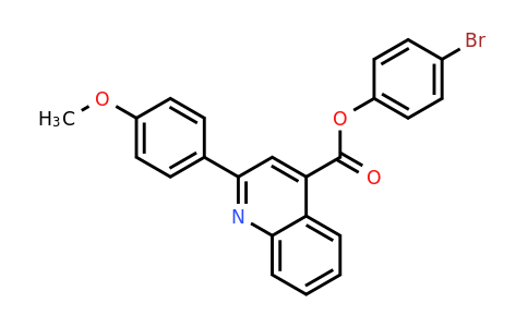 CAS 332381-29-0 | 4-Bromophenyl 2-(4-methoxyphenyl)quinoline-4-carboxylate