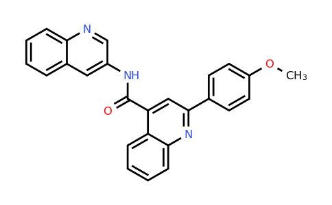 CAS 332381-82-5 | 2-(4-Methoxyphenyl)-N-(quinolin-3-yl)quinoline-4-carboxamide