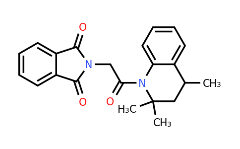 CAS 332382-54-4 | 2-(2-oxo-2-(2,2,4-Trimethyl-3,4-dihydroquinolin-1(2H)-yl)ethyl)isoindoline-1,3-dione
