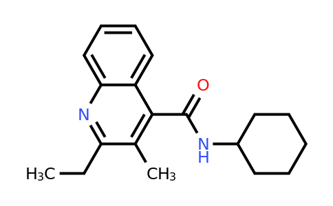 CAS 332387-89-0 | N-Cyclohexyl-2-ethyl-3-methylquinoline-4-carboxamide