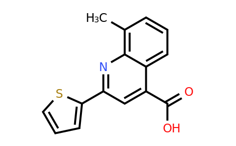CAS 33289-45-1 | 8-Methyl-2-(thiophen-2-yl)quinoline-4-carboxylic acid