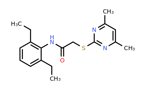 CAS 332922-26-6 | N-(2,6-Diethylphenyl)-2-((4,6-dimethylpyrimidin-2-yl)thio)acetamide