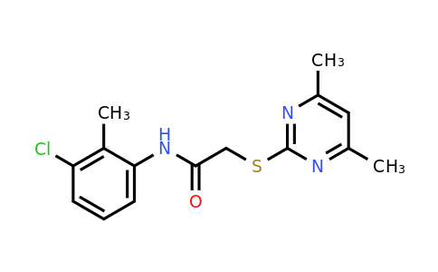 CAS 332922-60-8 | N-(3-Chloro-2-methylphenyl)-2-((4,6-dimethylpyrimidin-2-yl)thio)acetamide
