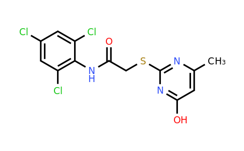 CAS 333323-70-9 | 2-((4-Hydroxy-6-methylpyrimidin-2-yl)thio)-N-(2,4,6-trichlorophenyl)acetamide