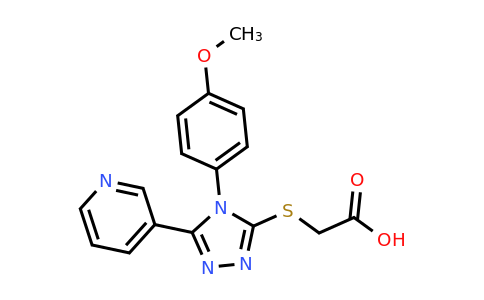 CAS 333408-91-6 | 2-{[4-(4-methoxyphenyl)-5-(pyridin-3-yl)-4H-1,2,4-triazol-3-yl]sulfanyl}acetic acid