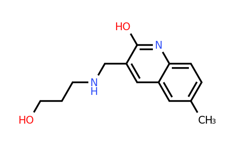 CAS 333411-70-4 | 3-(((3-Hydroxypropyl)amino)methyl)-6-methylquinolin-2-ol