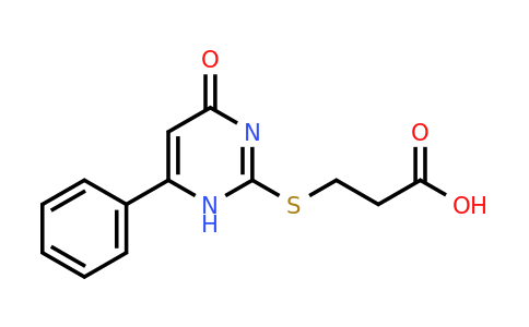 CAS 333413-05-1 | 3-((4-Oxo-6-phenyl-1,4-dihydropyrimidin-2-yl)thio)propanoic acid