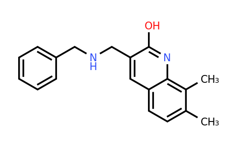 CAS 333419-38-8 | 3-((Benzylamino)methyl)-7,8-dimethylquinolin-2-ol