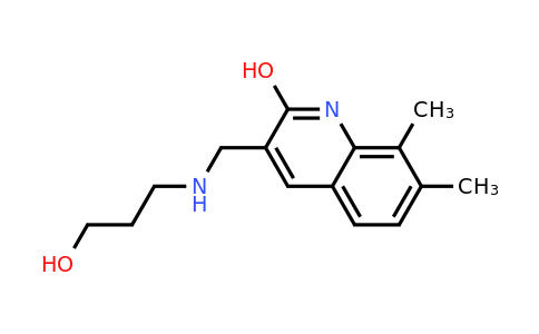 CAS 333419-39-9 | 3-(((3-Hydroxypropyl)amino)methyl)-7,8-dimethylquinolin-2-ol