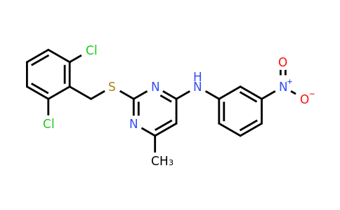 CAS 333420-81-8 | 2-((2,6-Dichlorobenzyl)thio)-6-methyl-N-(3-nitrophenyl)pyrimidin-4-amine