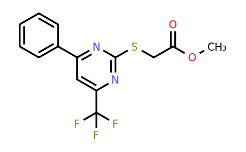 CAS 333425-53-9 | Methyl 2-((4-phenyl-6-(trifluoromethyl)pyrimidin-2-yl)thio)acetate