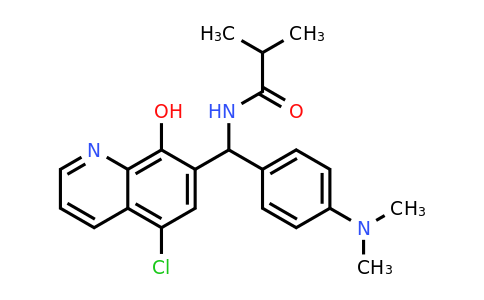 CAS 333445-77-5 | N-[(5-Chloro-8-hydroxyquinolin-7-yl)[4-(dimethylamino)phenyl]methyl]-2-methylpropanamide