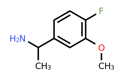 CAS 333753-64-3 | 1-(4-fluoro-3-methoxyphenyl)ethan-1-amine