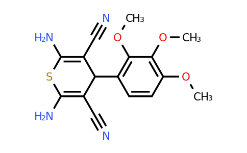 CAS 333759-74-3 | 2,6-Diamino-4-(2,3,4-trimethoxyphenyl)-4H-thiopyran-3,5-dicarbonitrile