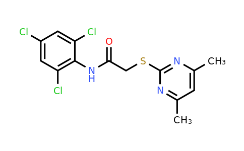 CAS 333778-22-6 | 2-((4,6-Dimethylpyrimidin-2-yl)thio)-N-(2,4,6-trichlorophenyl)acetamide