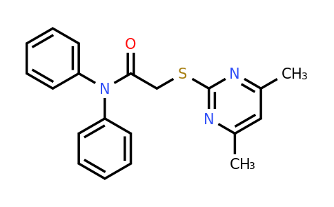 CAS 333778-25-9 | 2-((4,6-Dimethylpyrimidin-2-yl)thio)-N,N-diphenylacetamide