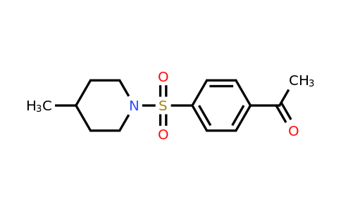 CAS 333787-88-5 | 1-{4-[(4-methylpiperidin-1-yl)sulfonyl]phenyl}ethan-1-one