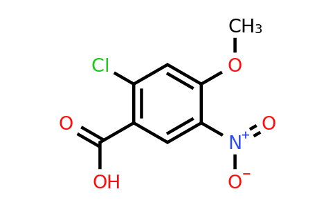 CAS 33458-99-0 | 2-chloro-4-methoxy-5-nitro-benzoic acid