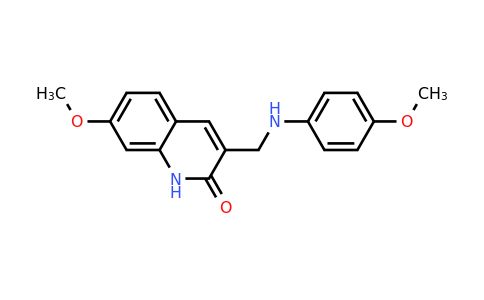 CAS 335222-91-8 | 7-Methoxy-3-(((4-methoxyphenyl)amino)methyl)quinolin-2(1H)-one