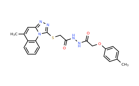 CAS 335223-01-3 | 2-((5-Methyl-[1,2,4]triazolo[4,3-a]quinolin-1-yl)thio)-N'-(2-(p-tolyloxy)acetyl)acetohydrazide