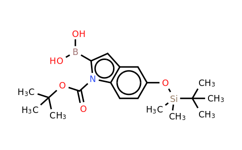 CAS 335649-61-1 | 5-(Tert-butyldimethylsilyloxy)-1H-indole-2-boronic acid, N-boc protected