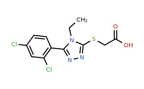 CAS 337487-69-1 | 2-{[5-(2,4-dichlorophenyl)-4-ethyl-4H-1,2,4-triazol-3-yl]sulfanyl}acetic acid