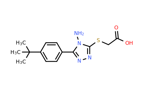 CAS 337487-81-7 | 2-{[4-amino-5-(4-tert-butylphenyl)-4H-1,2,4-triazol-3-yl]sulfanyl}acetic acid