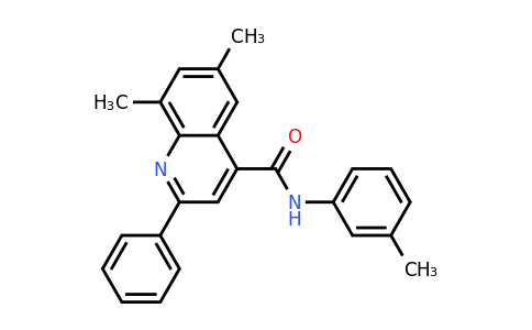 CAS 337496-03-4 | 6,8-Dimethyl-2-phenyl-N-(m-tolyl)quinoline-4-carboxamide