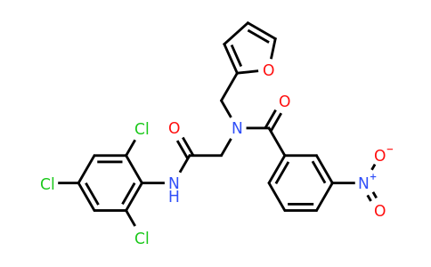 CAS 337496-24-9 | N-(Furan-2-ylmethyl)-3-nitro-N-(2-oxo-2-((2,4,6-trichlorophenyl)amino)ethyl)benzamide