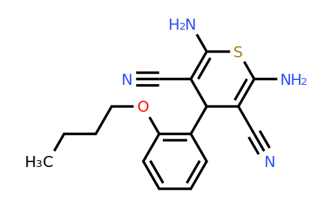 CAS 337496-64-7 | 2,6-Diamino-4-(2-butoxyphenyl)-4H-thiopyran-3,5-dicarbonitrile