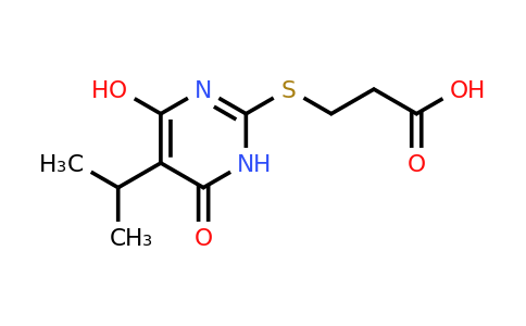 CAS 337499-88-4 | 3-((4-Hydroxy-5-isopropyl-6-oxo-1,6-dihydropyrimidin-2-yl)thio)propanoic acid