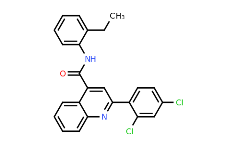 CAS 337501-87-8 | 2-(2,4-Dichlorophenyl)-N-(2-ethylphenyl)quinoline-4-carboxamide