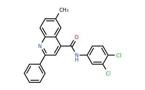 CAS 337501-99-2 | N-(3,4-Dichlorophenyl)-6-methyl-2-phenylquinoline-4-carboxamide