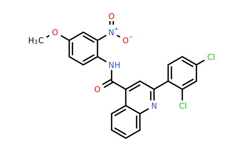 CAS 337502-45-1 | 2-(2,4-Dichlorophenyl)-N-(4-methoxy-2-nitrophenyl)quinoline-4-carboxamide