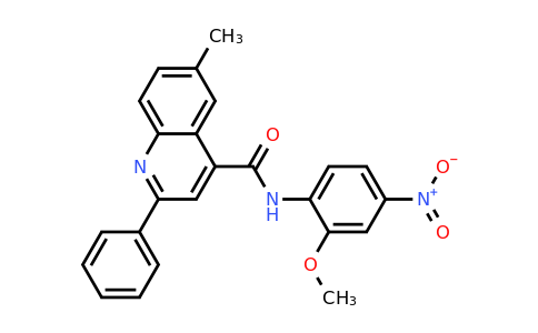 CAS 337502-71-3 | N-(2-Methoxy-4-nitrophenyl)-6-methyl-2-phenylquinoline-4-carboxamide