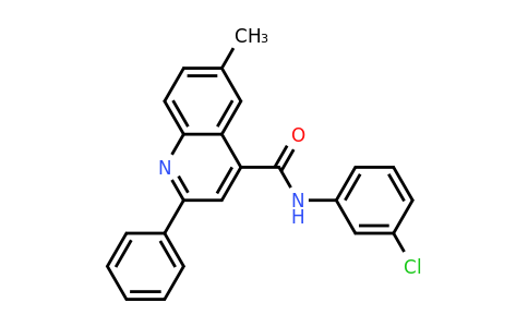 CAS 337502-81-5 | N-(3-Chlorophenyl)-6-methyl-2-phenylquinoline-4-carboxamide