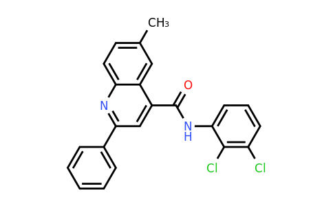 CAS 337502-85-9 | N-(2,3-Dichlorophenyl)-6-methyl-2-phenylquinoline-4-carboxamide