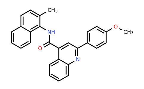 CAS 337504-09-3 | 2-(4-Methoxyphenyl)-N-(2-methylnaphthalen-1-yl)quinoline-4-carboxamide