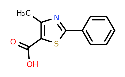 CAS 33763-20-1 | 4-methyl-2-phenyl-1,3-thiazole-5-carboxylic acid
