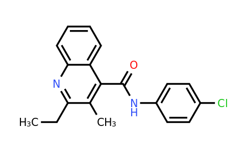 CAS 337924-39-7 | N-(4-Chlorophenyl)-2-ethyl-3-methylquinoline-4-carboxamide