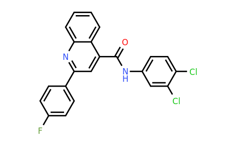 CAS 337924-66-0 | N-(3,4-Dichlorophenyl)-2-(4-fluorophenyl)quinoline-4-carboxamide